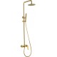 Imex Delos Ρυθμιζόμενη Στήλη Ντουζ με Μπαταρία 88-124cm Gold MAT PVD BDD055-OC