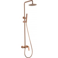 Imex Delos Ρυθμιζόμενη Στήλη Ντουζ με Μπαταρία 88-124cm Rose Gold MAT PVD BDD055-ORC