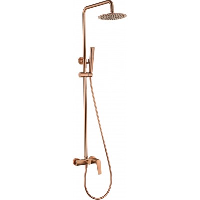 Imex Delos Ρυθμιζόμενη Στήλη Ντουζ με Μπαταρία 88-124cm Rose Gold MAT PVD BDD055-ORC