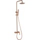 Imex Delos Ρυθμιζόμενη Στήλη Ντουζ με Μπαταρία 88-124cm Rose Gold MAT PVD BDD055-ORC