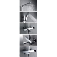 Imex Fiyi Ρυθμιζόμενη Στήλη Ντουζ με Μπαταρία 116-160cm BDF016-B