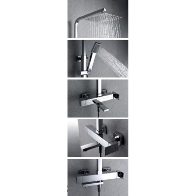Imex Fiyi Ρυθμιζόμενη Στήλη Ντουζ με Μπαταρία 116-160cm BDF016-B