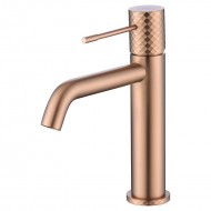 Imex Genova Αναμεικτική Μπαταρία Νιπτήρα Rose Gold Mat BDG053-1ORC