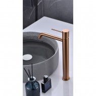 Imex Genova Αναμεικτική Μπαταρία Νιπτήρα Rose Gold Mat BDG053-3ORC