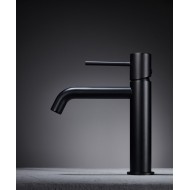 Imex Monza Αναμεικτική Μπαταρία Νιπτήρα Black Mat BDM039-1NG