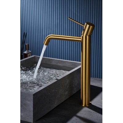 Imex Monza Αναμεικτική Μπαταρία Νιπτήρα Gold Mat PVD BDM039-3OC