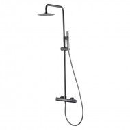 Imex Monza Ρυθμιζόμενη Στήλη Ντουζ με Μπαταρία 88-124cm Black Gun Metal BDM039-BGM
