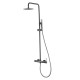 Imex Monza Ρυθμιζόμενη Στήλη Ντουζ με Μπαταρία 88-124cm Black Gun Metal BDM039-BGM