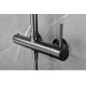 Imex Monza Ρυθμιζόμενη Στήλη Ντουζ με Μπαταρία 88-124cm Black Gun Metal BDM039-BGM