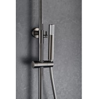 Imex Monza Ρυθμιζόμενη Στήλη Ντουζ με Μπαταρία 88-124cm Black Gun Metal BDM039-BGM