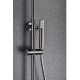 Imex Monza Ρυθμιζόμενη Στήλη Ντουζ με Μπαταρία 88-124cm Black Gun Metal BDM039-BGM