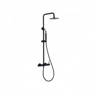 Imex Monza Ρυθμιζόμενη Στήλη Ντουζ με Μπαταρία 88-124cm Black Mat BDM039-NG