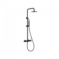 Imex Monza Ρυθμιζόμενη Στήλη Ντουζ με Μπαταρία 88-124cm Black Mat BDM039-NG