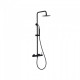Imex Monza Ρυθμιζόμενη Στήλη Ντουζ με Μπαταρία 88-124cm Black Mat BDM039-NG
