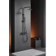 Imex Monza Ρυθμιζόμενη Στήλη Ντουζ με Μπαταρία 88-124cm Black Mat BDM039-NG