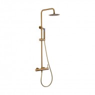 Imex Monza Ρυθμιζόμενη Στήλη Ντουζ με Μπαταρία 88-124cm Gold Mat BDM039-OC