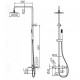 Imex Monza Ρυθμιζόμενη Στήλη Ντουζ με Μπαταρία 88-124cm chrome BDM039