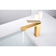 Imex Pisa Αναμεικτική Μπαταρία Νιπτήρα Gold Mat BDP048-1OC