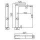 Imex Pisa Αναμεικτική Μπαταρία Νιπτήρα Rose Gold Mat BDP048-3ORC