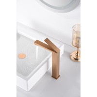 Imex Pisa Αναμεικτική Μπαταρία Νιπτήρα Rose Gold Mat BDP048-3ORC