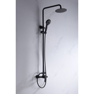 Imex Roma Ρυθμιζόμενη Στήλη Ντουζ με Μπαταρία 95-127cm Black Mat BDR001-NG