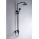 Imex Roma Ρυθμιζόμενη Στήλη Ντουζ με Μπαταρία 95-127cm Black Mat BDR001-NG