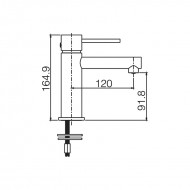 Imex Milos Αναμεικτική Μπαταρία Νιπτήρα White Mat BDYS045-1BL