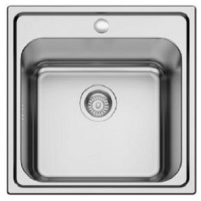 Karag BL 625 Ένθετος Νεροχύτης Inox Σατινέ 50x50cm Ασημί