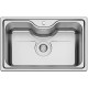 1 Karag BL 627 Ένθετος Νεροχύτης Inox Σατινέ 80x50cm Ασημί