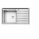 Karag BL 654 Ένθετος Νεροχύτης Inox Σατινέ 86x50cm Ασημί