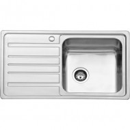 Karag BL 802 Ποδιά Αριστερά Ένθετος Νεροχύτης Inox Σατινέ 86x50cm Ασημί