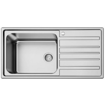 1 Karag BL 821 Ένθετος Νεροχύτης Inox Σατινέ 100x50cm Ασημί