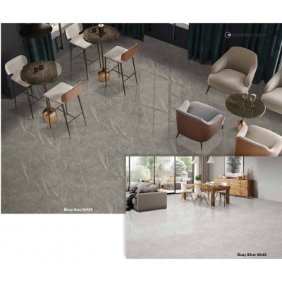 Kolossos Bluzy 60x60 cm Πλακάκι Δαπέδου και Τοίχου Πορσελανάτο