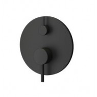 Karag Artemis BM34F02C-NR Μίκτης Μπαταρίας Εντοιχισμού Μπανιέρας 2 Εξόδων Black Matt