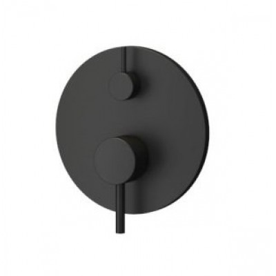 Karag Artemis BM34F02C-NR Μίκτης Μπαταρίας Εντοιχισμού Μπανιέρας 2 Εξόδων Black Matt