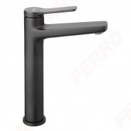 Ferro Stratos Black Αναμεικτική Μπαταρία Νιπτήρα Μαύρη BSC2LBL