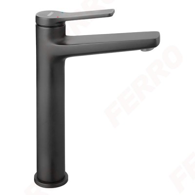 Ferro Stratos Black Αναμεικτική Μπαταρία Νιπτήρα Μαύρη BSC2LBL