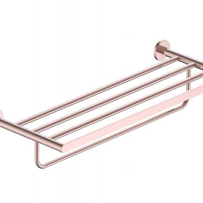 Imex Practic Πετσετοκρεμάστρα Ραφιέρα Μπάνιου Rose Gold- CAP003-05-ORC