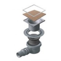 Karag Ανοξείδωτο Σιφώνι Δαπέδου Confluo Ceramic 1 Large 15x15 No Flange