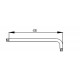 Karag CFT206A  Βραχίονας Κεφαλής Ντουζ Black Matt 40cm
