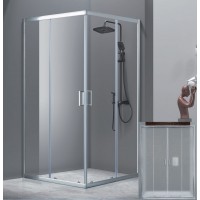 Aquarelle Clever 10 Plus Καμπίνα Ντουζιέρας Μπάνιου με Συρόμενη Πόρτα 100Χ100Χ195cm Mat