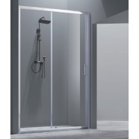 Aquarelle Clever 70 Καμπίνα Ντουζιέρας Μπάνιου Ευθύγραμμη με Συρόμενη Πόρτα 120x190cm Clear Glass Chrome