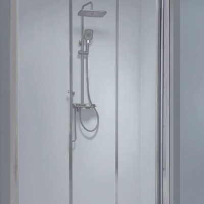 Aquarelle Clever 90 Καμπίνα Ντουζιέρας Μπάνιου Ευθύγραμμη με Συρόμενες Πόρτες 100x190cm Clear Glass