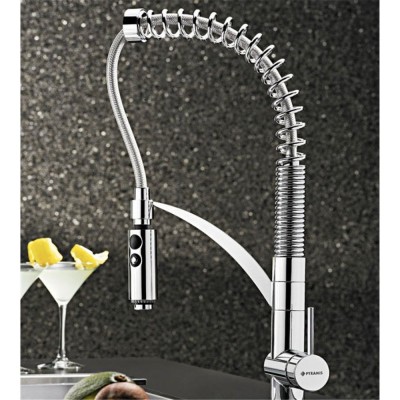 Pyramis Cresento Μπαταρία Κουζίνας Πάγκου με Σπιράλ Chrome 095011001