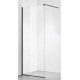 Διαχωριστικό Ντουζιέρας Crown Walk-In Black Matt 100x195cm Clear Glass 4639100BA