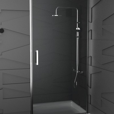 Orabella Door Διαχωριστικό Ντουζιέρας με Ανοιγόμενη Πόρτα 78-80.5x190cm Clear Glass Chrome 30429