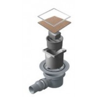 Karag Ανοξείδωτο Σιφώνι Δαπέδου Confluo Ceramic 1 Dry 10x10