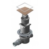 Karag Ανοξείδωτο Σιφώνι Δαπέδου Confluo Ceramic 2 Dry 10x10