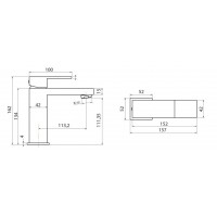 Karag Delos Nero Αναμεικτική Μπαταρία Νιπτήρα E02FA382-BL