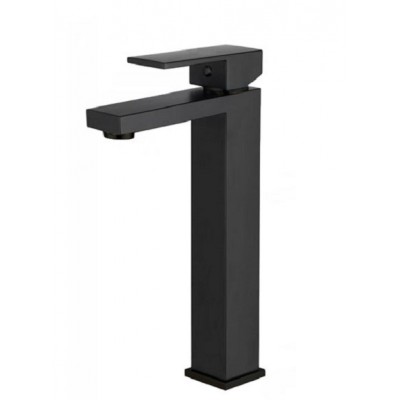 Karag Delos Nero Αναμεικτική Μπαταρία Νιπτήρα Ψηλή E02FA382H-BL